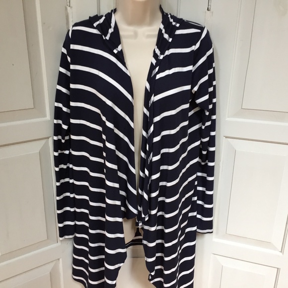 Azules Striped Hoodie Cardigan - Picture 3 of 16